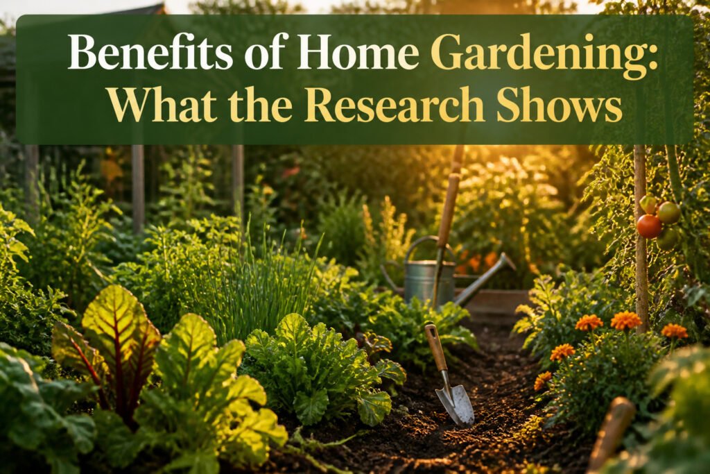 A lush garden filled with various vegetables and colorful flowers.