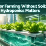 A hydroponic setup with plants growing in nutrient-rich water.